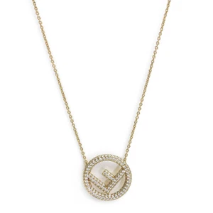 FENDI F is Fendi Circle F Pendant Necklace , 8AG760 - Picture 1 of 7
