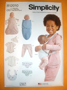 Simplicity Pattern 12010 9903 15" Baby Doll Bitty Clothes Dress Carrier Uncut - Picture 1 of 2