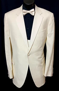 Samuelsohn Tuxedo 44L Dual Vents W/Cummerbund & Tie - Picture 1 of 10