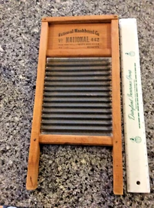Classic & Vintage National Washboard Co. Midget ( 18 in, tall ) #422 - used/nice - Picture 1 of 9