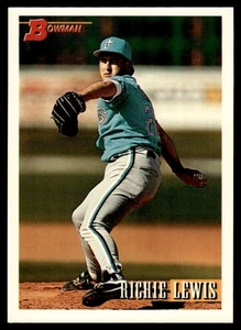 1993 Bowman Richie Lewis Rookie Florida Marlins #502 - Picture 1 of 2