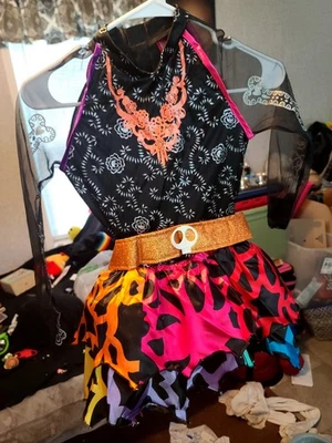 MONSTER HIGH Grande Skelita Calaveras Disfraz Vestido Niñas Jóvenes Niños Vestido Solo  Foto 1 de 4
