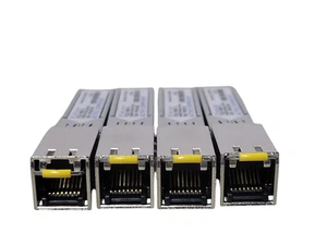 Lot of 4x Finisar FCLF-8521-3 1000Base-T RJ45 copper SFP transceivers _ - Picture 1 of 5