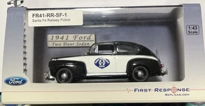 FIRST RESPONSE 1:43 1941 Ford Two Door Sedan SantaFe Railway Police - Picture 1 of 6
