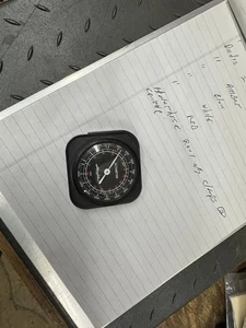 Vintage Airguide Altimeter  Japan Altitude Gauge Square Black - Picture 1 of 3