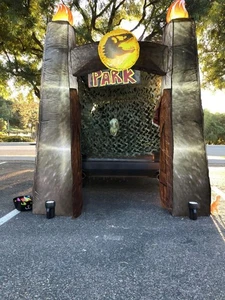 Halloween Gonfiabile Dinosauro Baule o Trattare Kit Decorazioni Auto per SUV Bann... - Foto 1 di 7