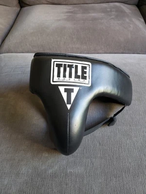 Vintage TITLE Boxing Groin Protector  Boxing Black Size Small - VERY MINOR USE!  - Image 1 of 4