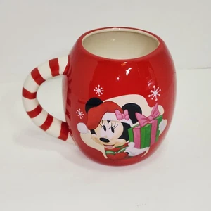 Taza de café bastón de caramelo de Navidad Disney Mickey y Minnie Mouse - Imagen 1 de 4
