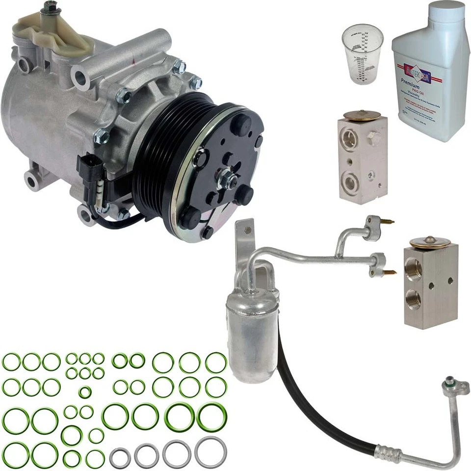 Compresor de aire acondicionado Omega para Lincoln Navigator 2003 2004 con kit de reparación de aire acondicionado TCP Foto 1 de 1