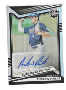 ANDREW PINTAR AUTOGRAPH 2022 ELITE EXTRA EDITION AUTO DIAMONDBACKS - Picture 1 of 1