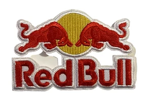 RED BULL Racing Motorsports Energy Drink - Embroidered Iron-On Patch - Picture 1 of 2