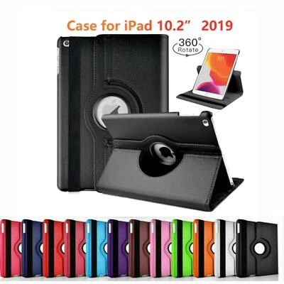 For Apple iPad 10.2 Smart 360 Rotating Stand Cover Case - Image 1 of 4