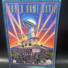 NFL Super Bowl 27 XXVII  Program complete with inserts Dallas Cowboys vs Bills