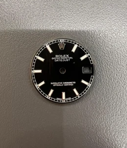 Original Black Dial For Rolex Datejust 31mm-Quadrante 178xx - Imagen 1 de 3