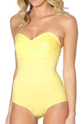 Body Blackmilk Sweetheart limão tamanho M médio manchado - Imagem 1 de 4