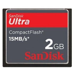 2GB SanDisk Ultra 15MB/S CompactFlash CF Memory Card f. Camera