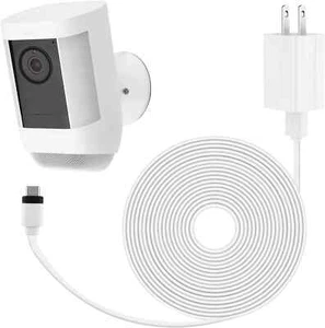 Power Adapter for Ring Spotlight Cam Plus/Pro (Battery), with 25Ft/7.5M Flat Wea - Picture 1 of 8