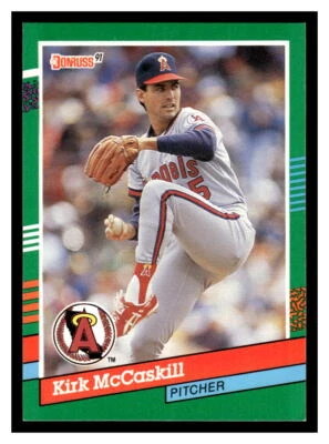 1991 Donruss  #637 Kirk McCaskill - California Angels - Image 1 of 2