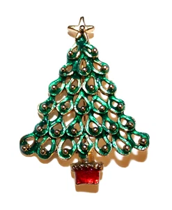 Bellissima spilla vintage per albero di Natale H12 - Foto 1 di 2