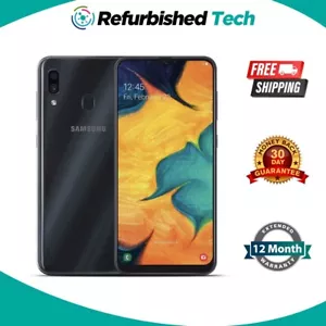SAMSUNG GALAXY A30 32GB VERY GOOD CONDITION BLACK SMARTPHONE - Picture 1 of 2