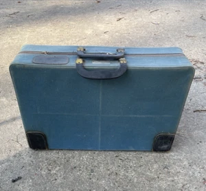 VTG 8 Compartment Canvas Trunk Herkert & Meisel Co Talon Shoe Salesman Travel - Picture 1 of 23