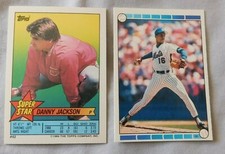 1989 Topps Super Star Sticker #62 Danny Jackson - Sticker #99 Dwight Gooden