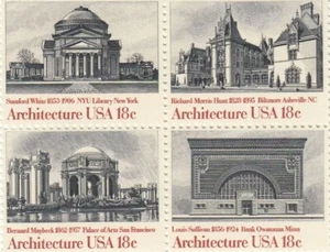USPS 1981 Architecture Scott #1928-1931 - USPS Block Of 4 - MNH - Picture 1 of 1