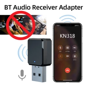 Convertidor receptor de música estéreo para automóvil inalámbrico Bluetooth de 3,5 mm auxiliar a USB - Imagen 1 de 15