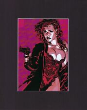8X10" Matted Print Comic Book Art Picture: Michael Golden, The Woman in Red