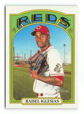 2021 Topps Heritage Raisel Iglesias  #3   Cincinnati Reds Baseball Card