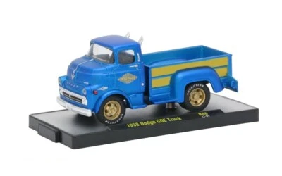 L94 32500 46 M2 MACHINES AUTO TRUCKS 1958 DODGE COE TRUCK BLUE 1:64 BLUE - Image 1 of 3