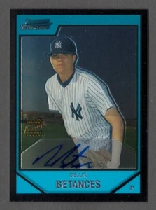 DELLIN BETANCES 2007 Bowman Chrome Prospects AU AUTOGRAPH On-Card Auto Yankees - Picture 1 of 2