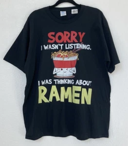 Port & Company Ramen Noodle Graphic Print Cotton T-Shirt XL Funny Novelty - Picture 1 of 4