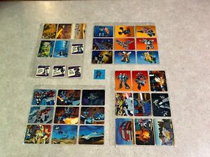 Vintage Hasbro 1985 TRANSFORMERS Trading Cards Collection & Stickers