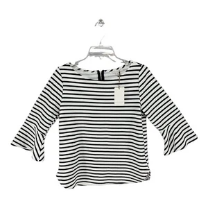 Green Envelope Damen Top Maritim M marine gestreift 3/4 Glockenärmel Shirt Bluse  - Bild 1 von 8
