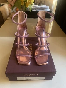 CARVELA KG CAGED ANKLE WOMAN HEEL PINK SYNTHETIC SIZE 7 / 40 RRP £139 - Picture 1 of 4