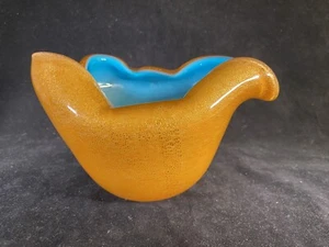 Vintage Ed Langbein Signed Murano Glass Vessel Produced By Fratelli Toso - Picture 1 of 14