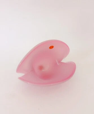 ♥ VASO CONCHIGLIA ROSA IN VETRO DI MURANO VINTAGE DESIGN SEGUSO CENTERPIECE - Immagine 1 di 4