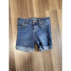 Cat & Jack Midi Bermuda Jean Roll Cuff Denim Shorts Girls Size XS 4/5 - Picture 1 of 4