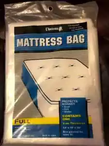 Chateau Mattress Bag Full Size 2mil Thickness 54x10x90 Box Pleated (FBG82:9) - Picture 1 of 1