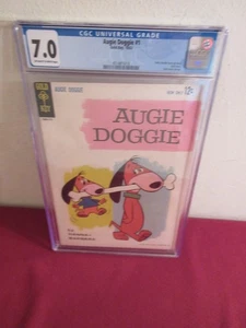 1963 1st ISSUE " AUGIE DOGGIE " GOLD KEY COMIC BOOK CGC 7.0 GRADED CERTIFIED - Picture 1 of 7