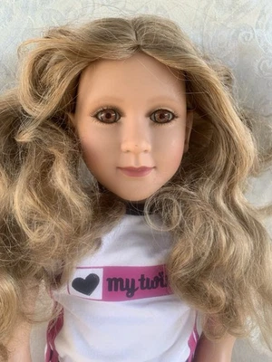 My Twinn 23” Poseable Doll Brown Eyes Blonde hair 1997 Head 2005 Posable Body - Image 1 of 4
