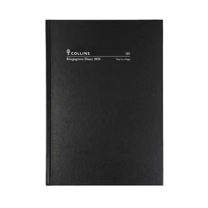 2026 Diary Collins Kingsgrove A5 Day to Page DTP Black 181.P99 - Picture 1 of 4