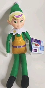 Muñeca niño de Navidad Elf Mates fabricante de juguetes de pelo rubio verde en el estante (T139) - Imagen 1 de 6