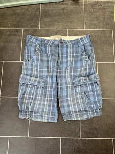 Pantaloncini cargo Fat Face cotone pesante militare rottura cantiere 34 check - Foto 1 di 7