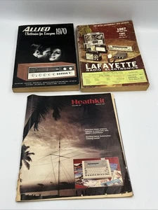 Lot of 3 Vintage Electronics Catalogs 1967 Lafayette 1970 Allied 1991 Heathkit - Bild 1 von 10