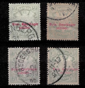 Bavaria Bayern 1888/1895 Porto - Michel Nr. 10/13 ☀ Used - Picture 1 of 2