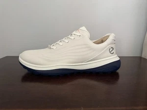 ECCO LT1 Fluidform Hybrid Golf Shoes Men’s Size 10-10.5 (EU 44) White Blue - Picture 1 of 8