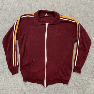 Chaqueta De Colección Años 60-70 USC Roja Amarilla en Blanco Chaqueta Ligera con Cremallera Talla Grande - Imagen 1 de 11