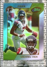 MICHAEL VICK 2005 eTopps #1 Atlanta Falcons Card IN HAND Philadelphia Eagles